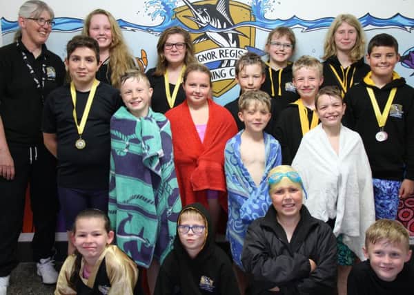 Bognor swimmers at their home meeting