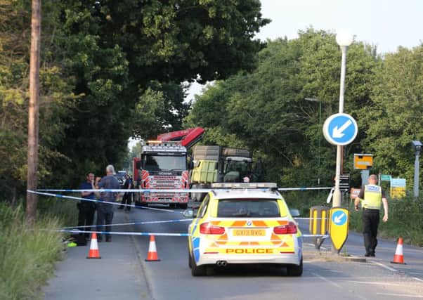 The man was pronounced dead at the scene. Picture: Eddie Mitchell