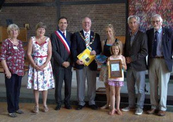 Bosham CE Primary School received the winners certificate, books and the Winners Mosaic Trophy