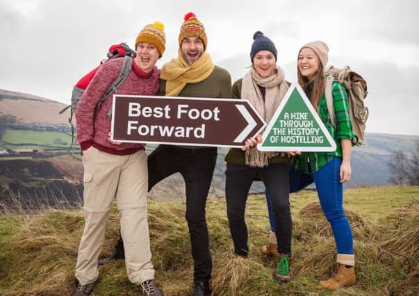 Best Foot Forward. From left: Craig Anderson, James McLean, Rose McPhilemy and Claire-Marie Seddon. Picture by Peter Boyd Photography