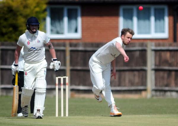 Tommy Davies bowling for Middleton / Picture by Kate Shemilt