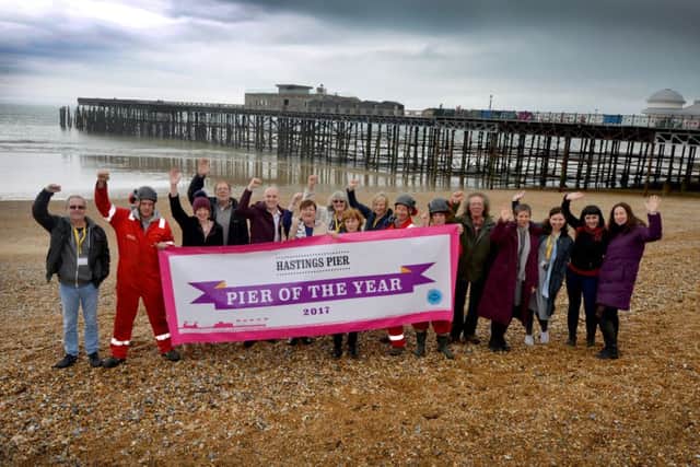 Hastings Pier wins Pier of the Year award. SUS-170205-155305003
