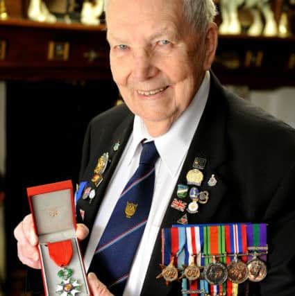 Robert Piper, Second World War veteran received the Legion d'Honneur. Pic Steve Robards  SR1601765 SUS-160115-132506001
