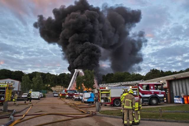 Rowfant Business Centre fire. Picture: Eddie Howland