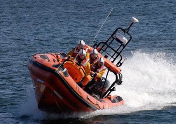 The Littlehampton lifeboat was diverted to a report of a person in the water