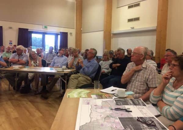 Residents packed Barnham Community Centre for the CPRE meeting to discuss concerns over Arun's local plan SUS-170626-100658001