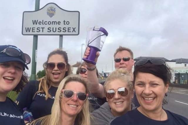 Ten Marks and Spencer colleagues carried out an 11-mile sponsored walk for Cancer United