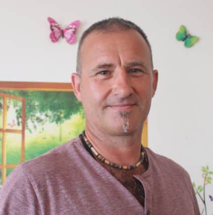 Gary Potter, a butterfly homemaker at Haviland House
