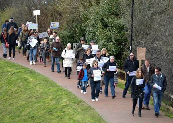 March to demonstrate against Pells and Rodmell schools closing back in 2016