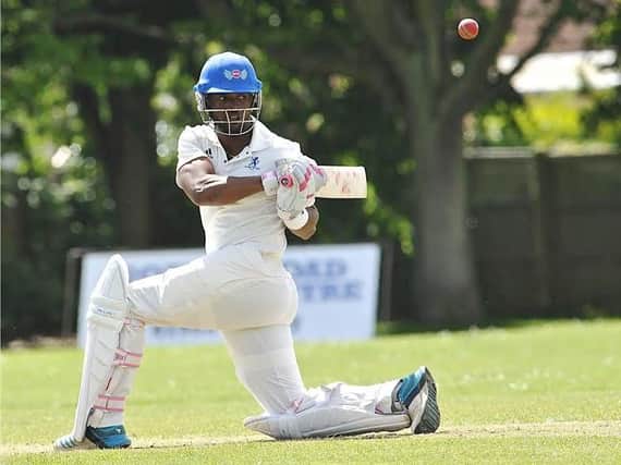 Goring overseas Kellon Carmichael finished took six wickets against Mayfield's 2nd XI. Picture by Stephen Goodger
