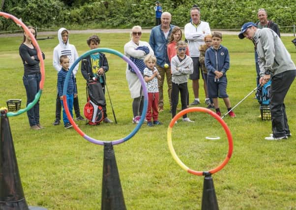 Junior coaching sessions at the Golf At Goodwood Academy open day included fun challenges and games