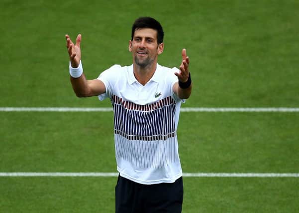 Novak Djokovic advanced to the final