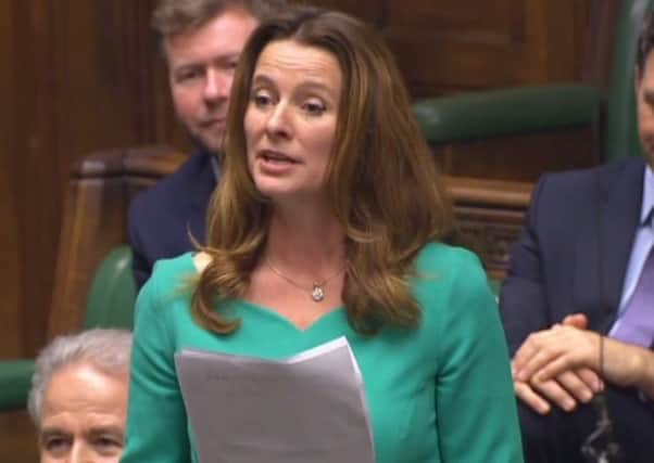 Chichester MP Gillian Keegan giving her maiden speech in the Commons.