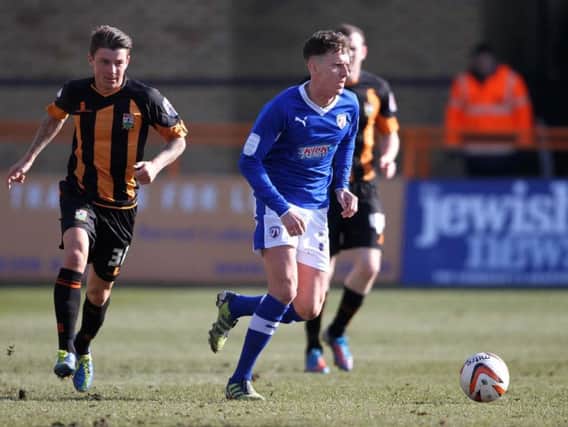 Mark Randall in action for Chesterfield
