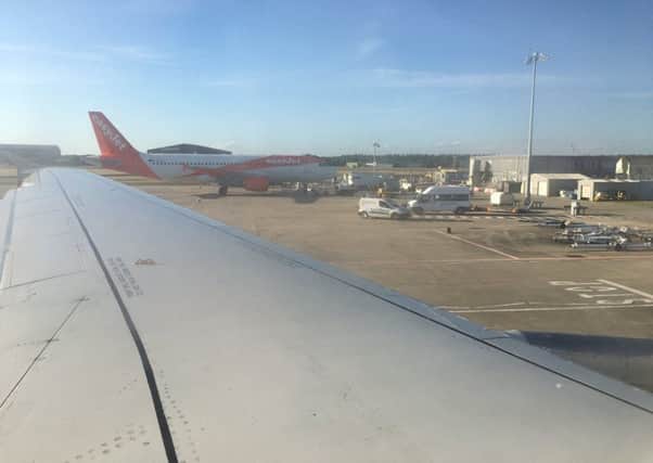 Patricia Slatter's flight had to be diverted to Bournemouth after a drone was spotted near London Gatwick. Picture: Niamh Slatter