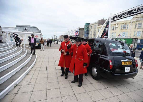 Veterans visiting Worthing seafront last year