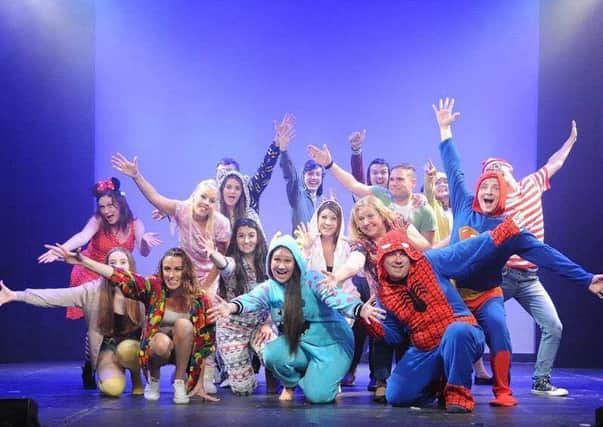The final pose from Wings Productions' Children in Need show, Bring The Musicals Home. Picture: Miles Davies