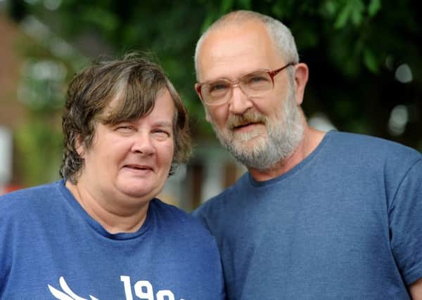 Kathleen Jackson, 59, with her husband Michael, 60. Picture: Steve Robards