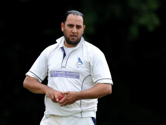 Crawley Cricket Club captain Razwan Hussain topscored with 45.

Picture by Steve Robards