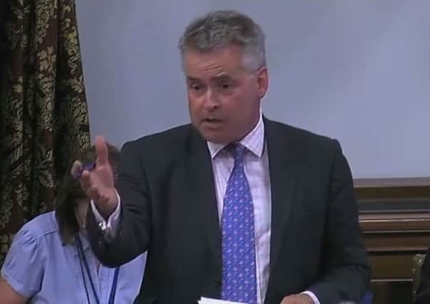 Tim Loughton, MP for East Worthing and Shoreham, speaks during a WASPI debate in Westminster Hall.