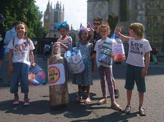 Pictures courtesy of SOS Brighton & Hove @SaveSchoolsUK