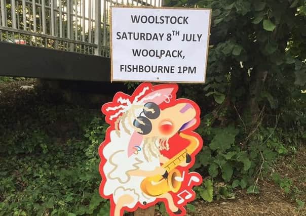 One of the six Woolstock signs that have reportedly been stolen