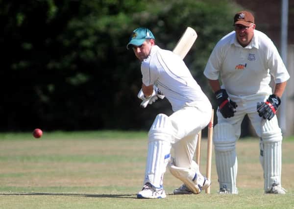 James Swaine fstrikes out or Emsworth against Ryde /  Picture by Kate Shemilt