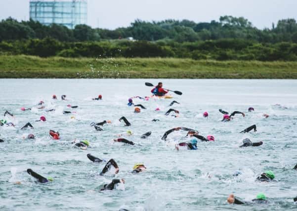 Action from thr Arun river swim / Picture by Chris Lanaway