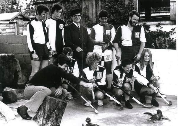 Penguin Hockey Club in 1972 with previous owner of Drusillas  Michael Ann SUS-171107-140315001