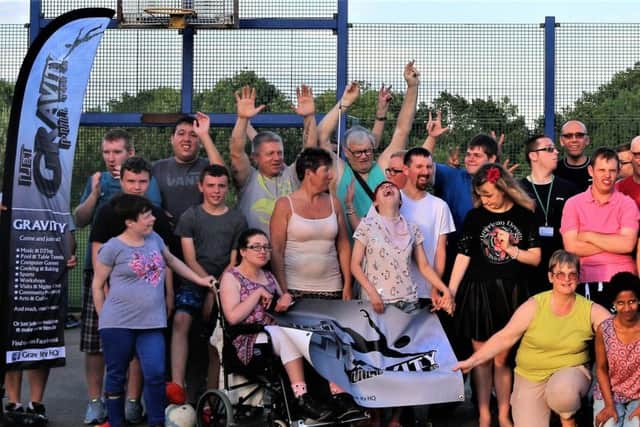 Members of Gravity disability social club in Crawley