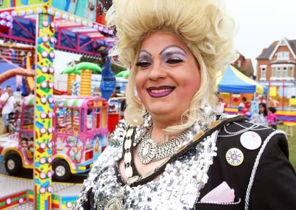 The fifth annual Love Littlehampton Festival. Mayor Billy Blanchard-Cooper dressed as his drag alter-ego Miss Daniella Dream. Photo by Derek Martin.