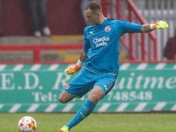 Chelsea goalkeeper Mitch Beeney in action while on loan for Crawley Town last season.
Picture by Jack Beard