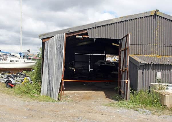 Thieves broke into the shed at the Littlehampton Yacht Club. Picture: Derek Martin