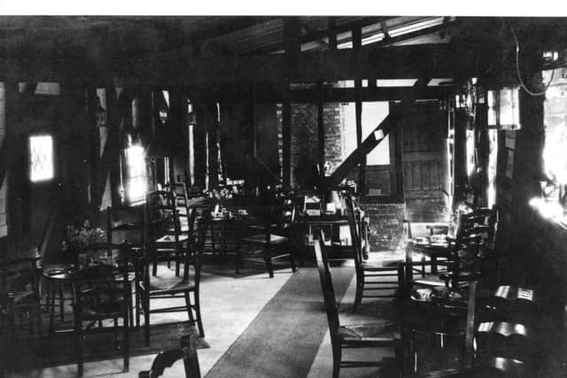 Interior of Crawley Tea Barn 1930