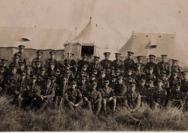 A 1930s photograph courtesy of Major Barry Lane of the Royal Sussex Regiment Museum Trust. The photo, taken at camp in Arundel Park, shows Major Middleton, and the men of the 4th Battalion of the Royal Sussex Regiment who built the Capitol Theatre.