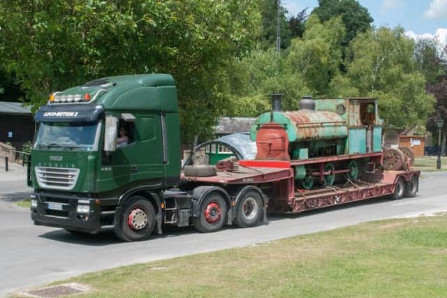 Leaving Amberley Museum and Heritage Centre. Picture: Peter Edgeler