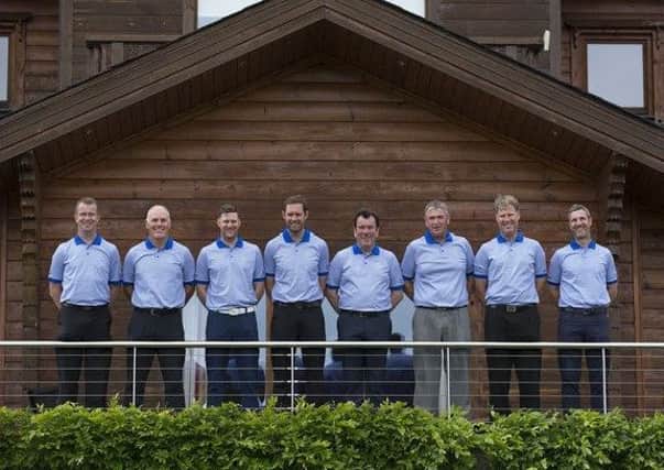 Chris McDonnell and his PGA Cup team-mates
