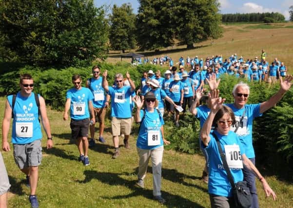 Fundraisers take part in the walk