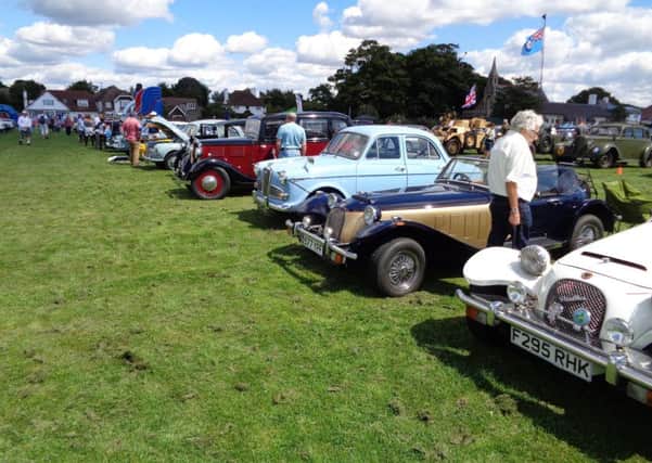 Classic cars at a previous fete