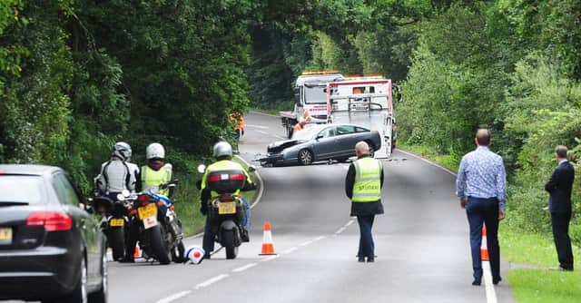 Two are injured in A283 crash at Petworth