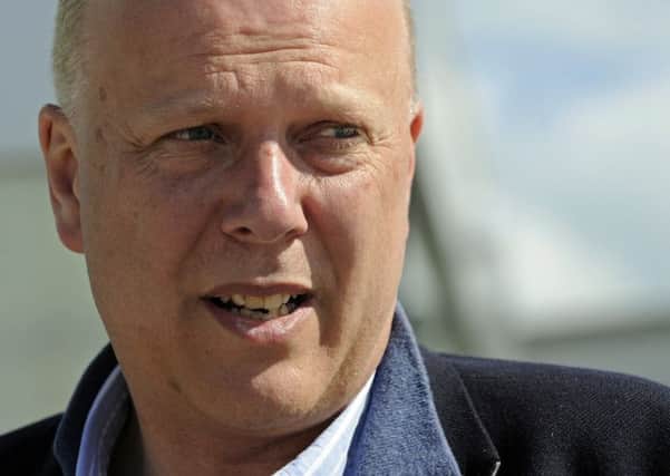 Transport Secretary Chris Grayling pictured earlier this year