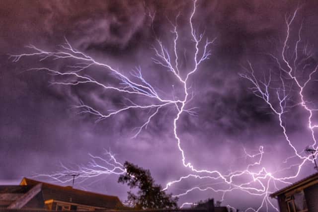 Last night's lightning storm. Picture: Brian Edbury