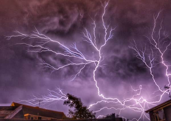 Last night's lightning storm. Picture: Brian Edbury