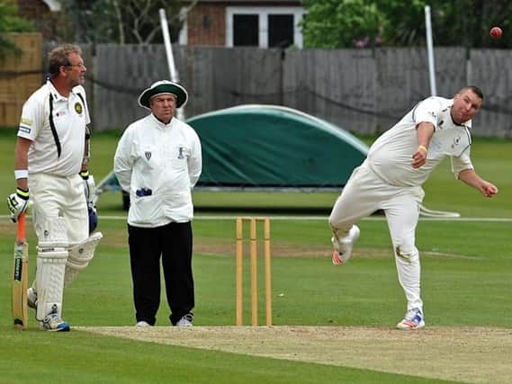Nathan Perry claimed a five-wicket haul in Saturday's win over Ram. Picture by Stephen Goodger