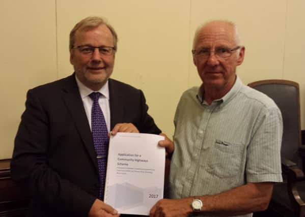 Sean McDonald (left) has been supporting Barry Burks in his fight for a footpath