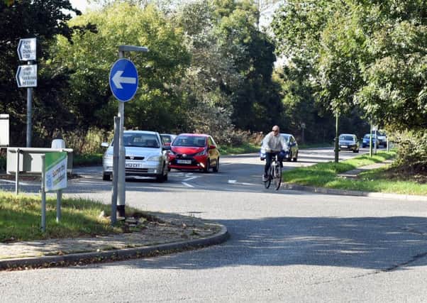 Pictured is the proposed end of the cycle route at the Clymping roundabout.  Picture: Liz Pearce