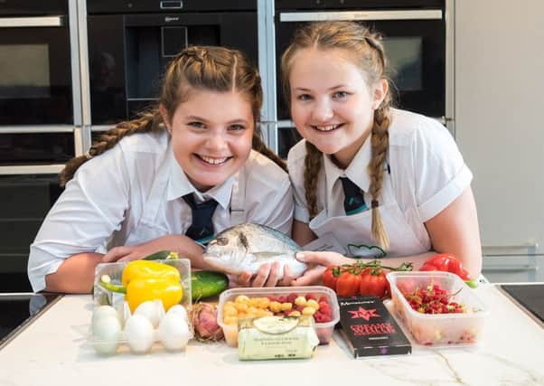 Millie Williams and Maisy Forsyth from The Angmering School