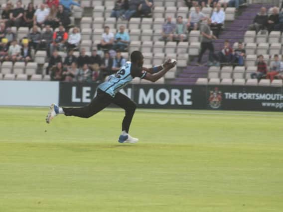Jofra's spectacular running catch to get party started