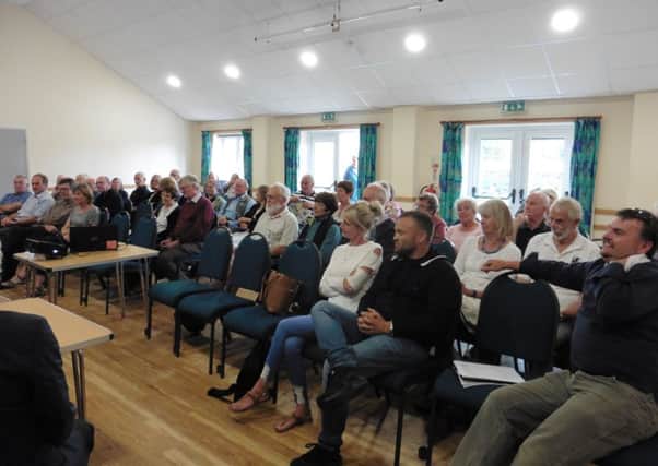 Residents at the public meeting called by Tangmere Parish Council. Pic: Anna Khoo