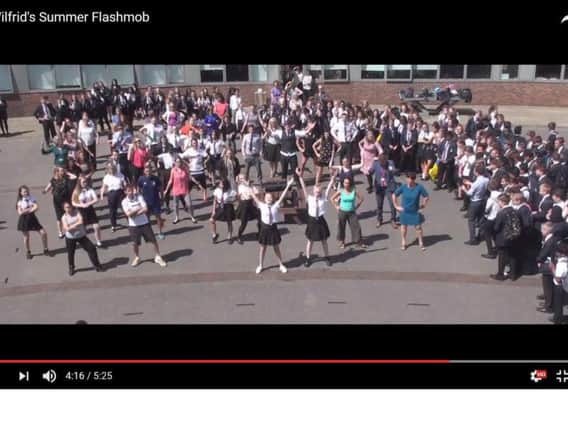 Flash mob at St Wilfrid's School